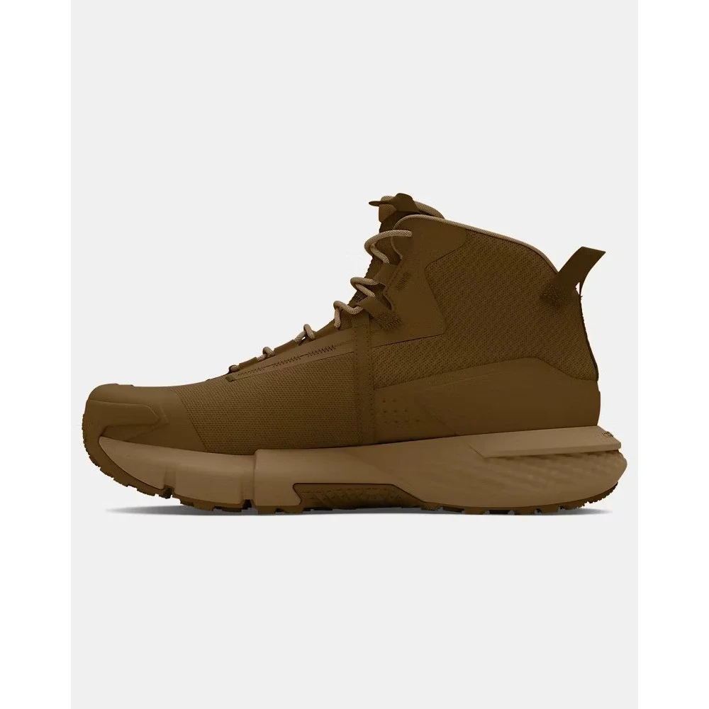 Under Armour Boots Mens 9 Tan UA Charged Valsetz Mid Tactical Vibram 3027362-200